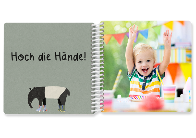 Fotobuch für Kinder Geburtstag mit süßen Tieren — Kleine Prints