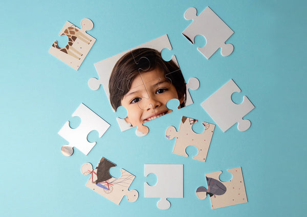 Puzzle für Kinder zum Geburtstag mit eigenem Foto selbst gestalten — Kleine Prints
