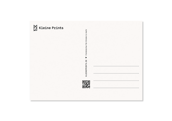 Design Postkarte Rückseite — Kleine Prints