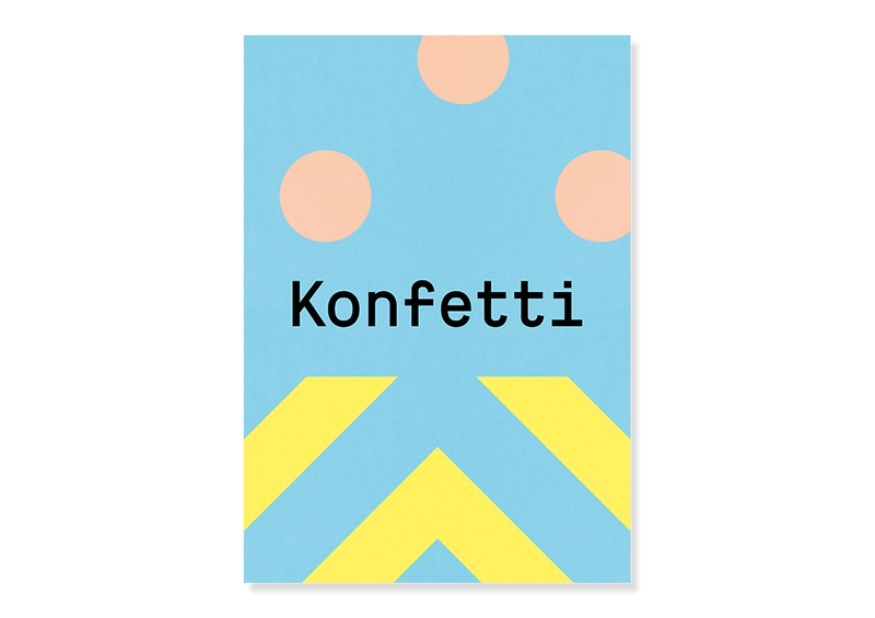 Saying Poster Confetti by Kleine Prints 