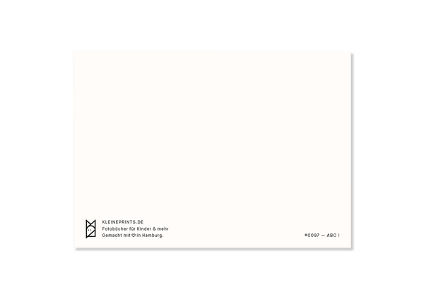 Letters Postcard "Exclamation Mark" by Kleine Prints 