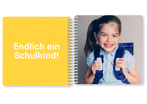 Hello school photo book for the first day of school and best gift for the school cone - Kleine Prints
