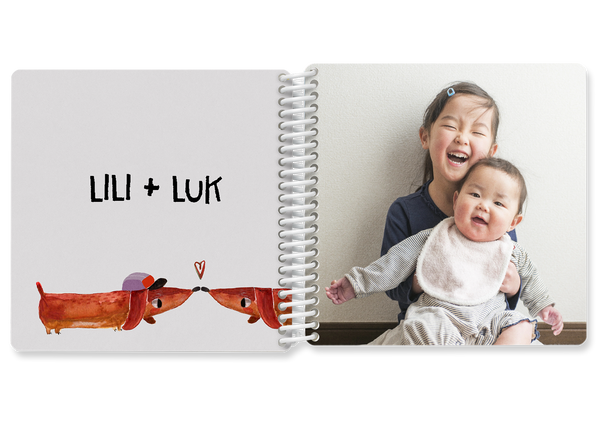Photo Book for Children HALFBIRD Design with Dachshund - Kleine Prints