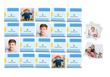 Design your own photo memo for children with stripes online at Kleine Prints