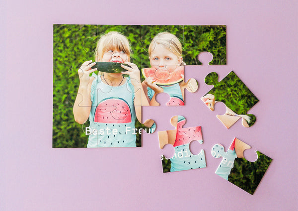 Create your own photo puzzle for your child - Kleine Prints