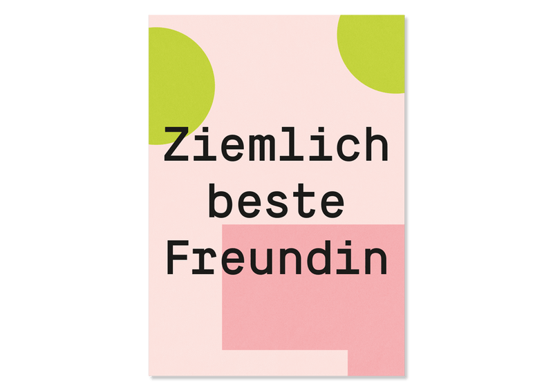Greeting Card "Ziemlich beste Freundin" from Kleine Prints