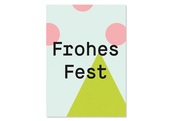 Greeting Card "Frohes Fest" from Kleine Prints 