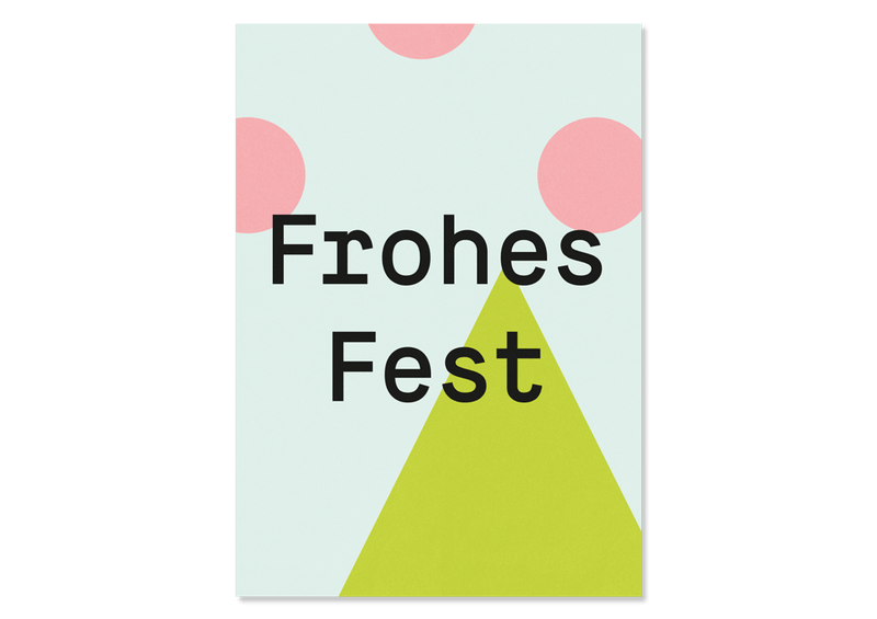 Greeting Card "Frohes Fest" from Kleine Prints 