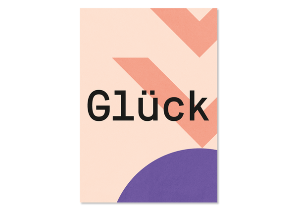 Greeting Card "Glück" from Kleine Prints 