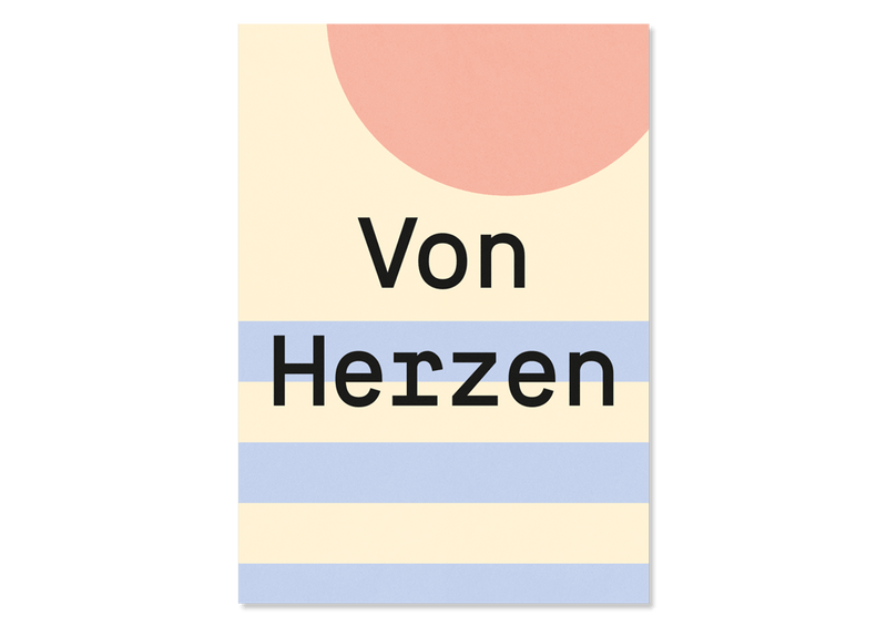 Greeting Card "von Herzen" from Kleine Prints