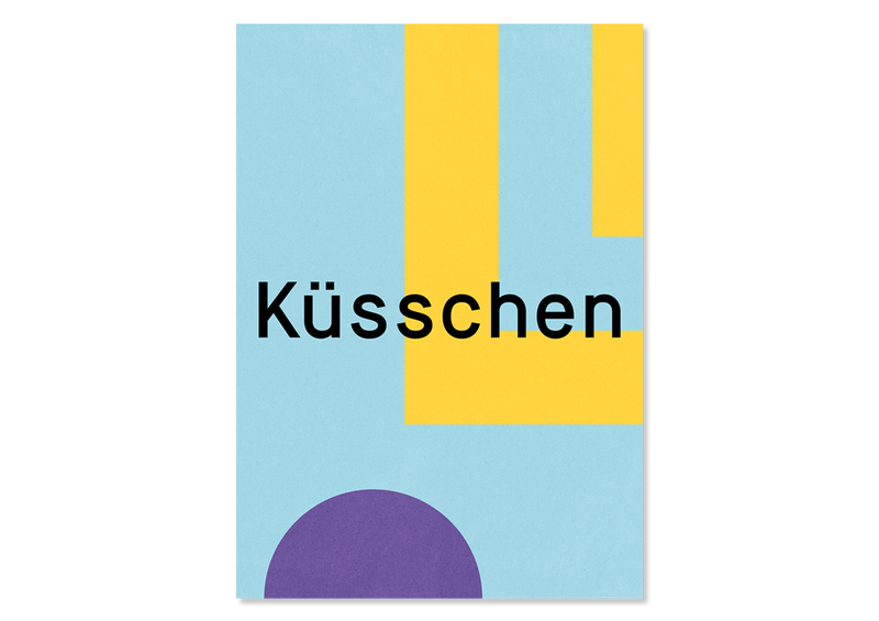 Design Greeting Card "Küsschen" - Kleine Prints