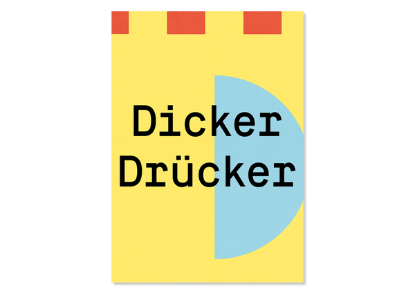 Design Greeting Card "Dicker Drücker" - Kleine Prints