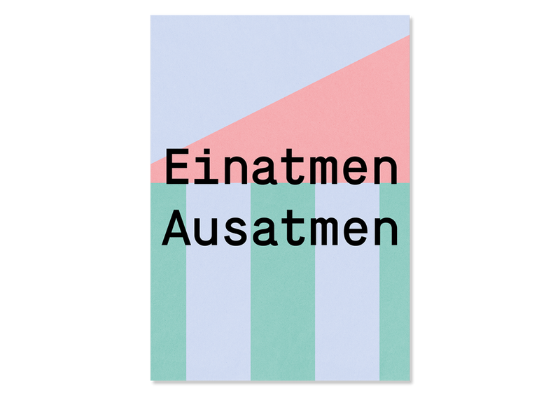 Design Postcard "Einatmen Ausatmen" - Kleine Prints