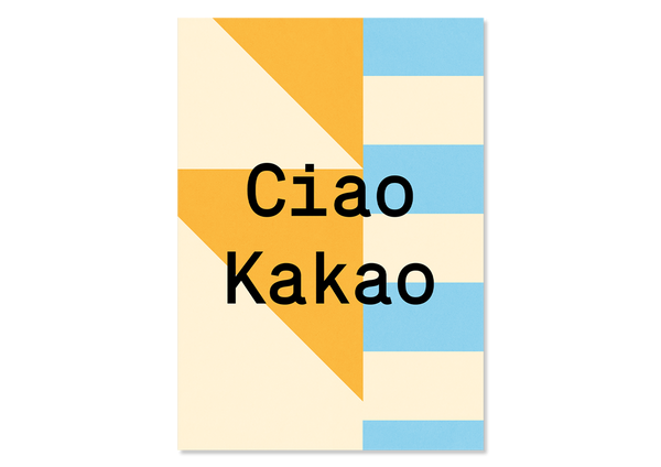 Colourful design postcard "Ciao Kakao" - Kleine Prints