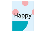 Design greeting card "Happy" - Kleine Prints
