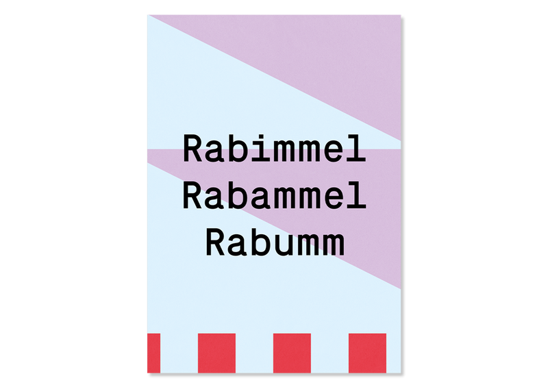 Colourful design postcard "Rabimmel" - Kleine Prints