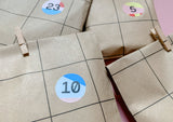Colourful Advent Calendar Numbers Stickers from Kleine Prints