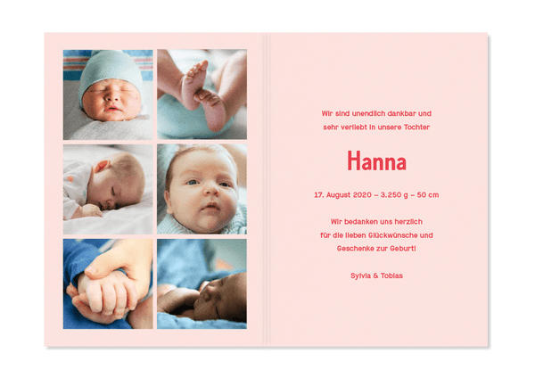 Birth card Moin from Kleine Prints