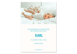 Birth card photo strip from Kleine Prints