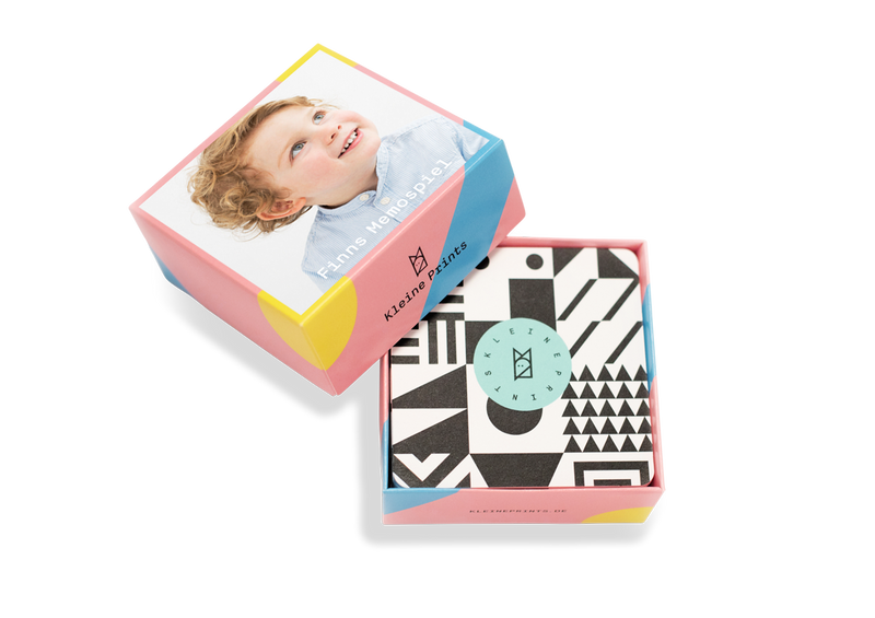 Create memo for kids with own photos at Kleine Prints