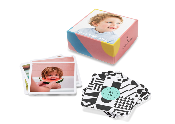 Create your own memo for children with your own photos at Kleine Prints