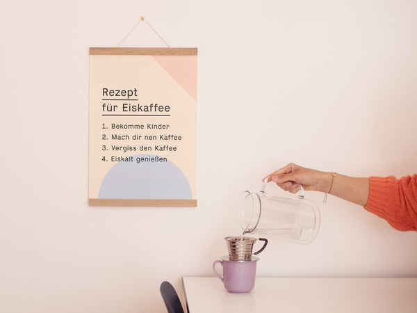 Iced Coffee Poster Recipe - Kleine Prints