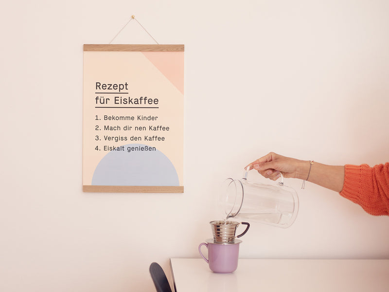 Iced Coffee Poster Recipe - Kleine Prints