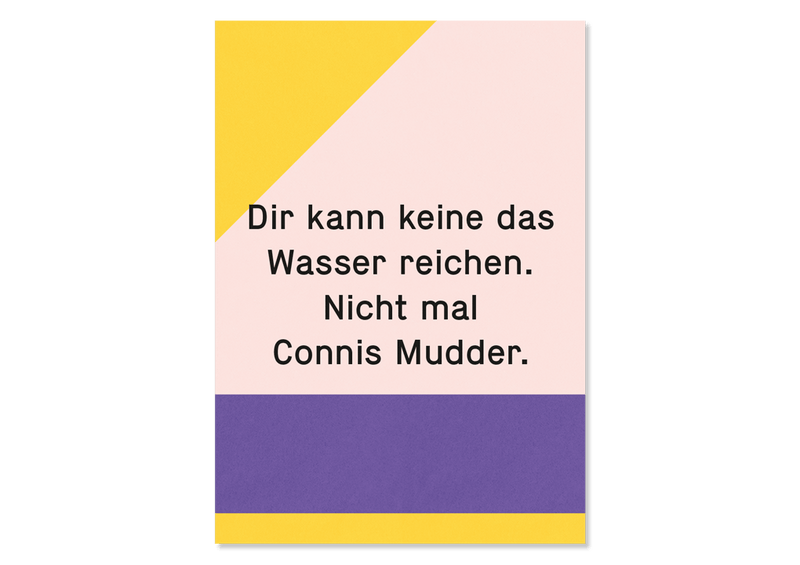Saying Postcard Connis Mudder by Kleine Prints