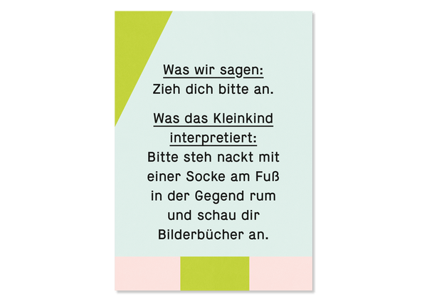 Saying Postcard Interpretation of Kleine Prints